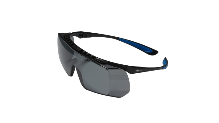 JSP Coverlite Anti-Mist UV Over Specs, Smoke Polycarbonate Lens