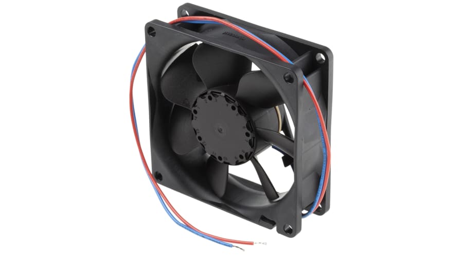 ebm-papst 8400 N Series Axial Fan, 12 V dc, DC Operation, 69m³/h, 2W, 167mA Max, 80 x 80 x 25mm – Model: 8412NG