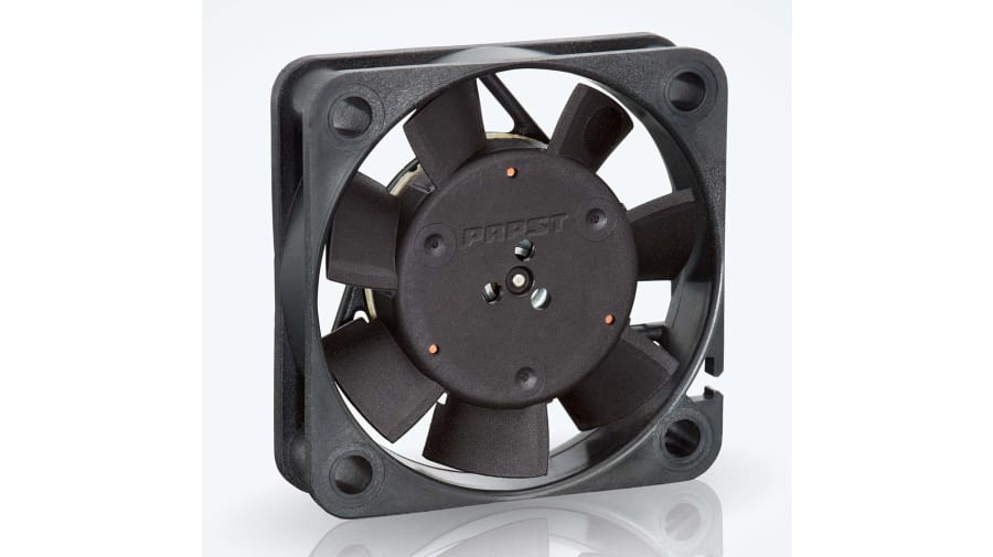 ebm-papst 400 F Series Axial Fan, 12 V dc, DC Operation, 8m³/h, 0.7W, 58mA Max, IP20, 40 x 40 x 10mm – Model: 412F