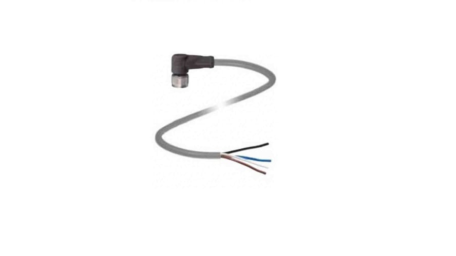 V1-W-5M-PUR, Pepperl + Fuchs Right Angle Female 4 way M12 to Unterminated Sensor Actuator Cable, 5m – Model: V1-W-5M-PUR