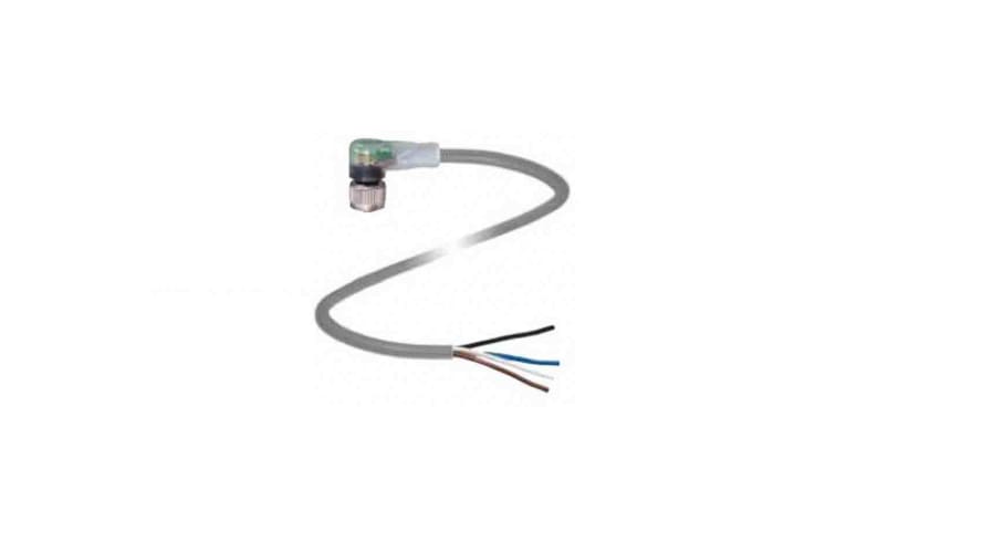 V1-W-A2-5M-PUR, Pepperl + Fuchs Right Angle Female 4 way M12 to Unterminated Sensor Actuator Cable, 5m – Model: V1-W-A2-5M-PUR