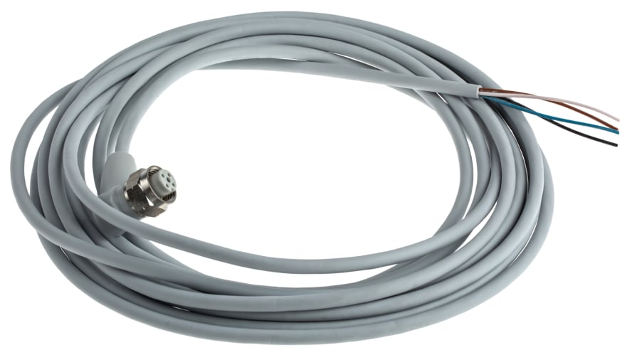 V1-WV4A-2M-PP-W1, Pepperl + Fuchs Right Angle Female 4 way M12 to Unterminated Sensor Actuator Cable, 2m – Model: V1-WV4A-2M-PP-W1