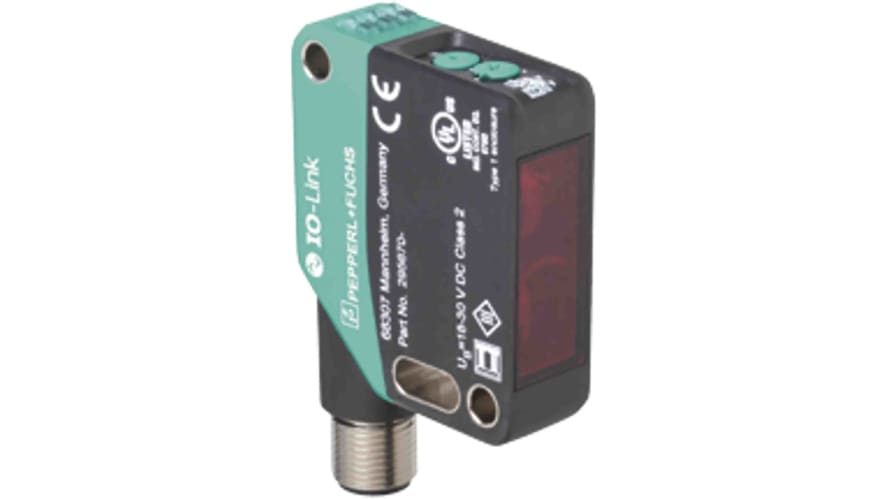 OQT400-R200-2EP-IO-V1, Pepperl + Fuchs Through Beam Photoelectric Sensor, Block Sensor, 400 mm Detection Range – Model: OQT400-R200-2EP-IO-V