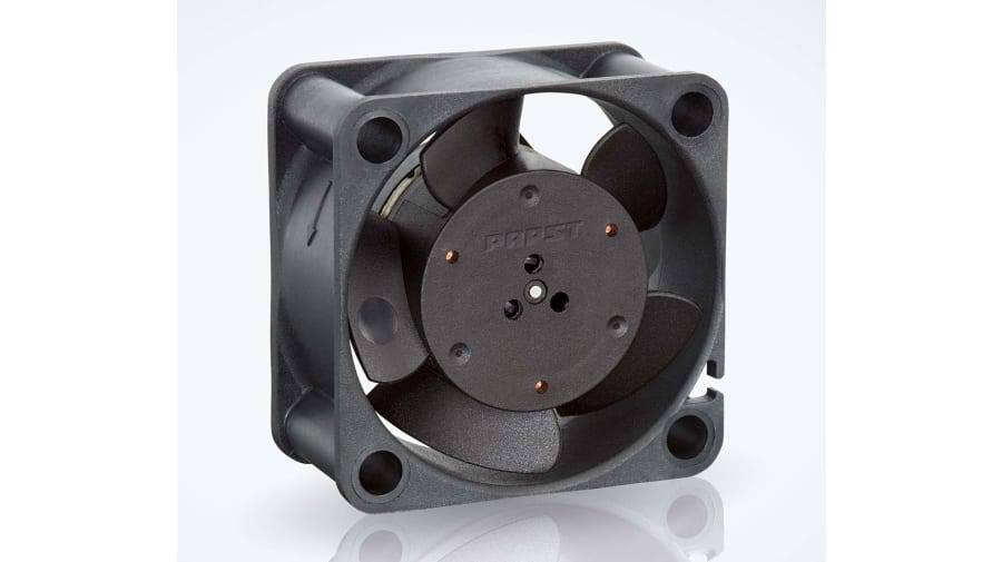 ebm-papst 400 Series Axial Fan, 24 V dc, DC Operation, 10m³/h, 1W, 42mA Max, IP20, 40 x 40 x 20mm – Model: 414