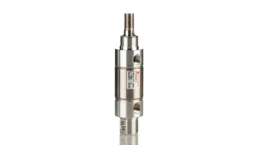 Norgren Double Acting Cylinder - 25mm Bore, 10mm Stroke, RT/57200/M Series, Double Acting – Model: RT/57225/M/10