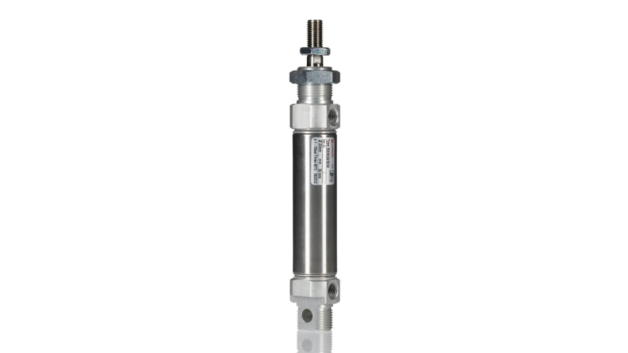 Norgren Pneumatic Piston Rod Cylinder - 25mm Bore, 80mm Stroke, RT/57210/M/25 Series, Double Acting – Model: RT/57225/M/80