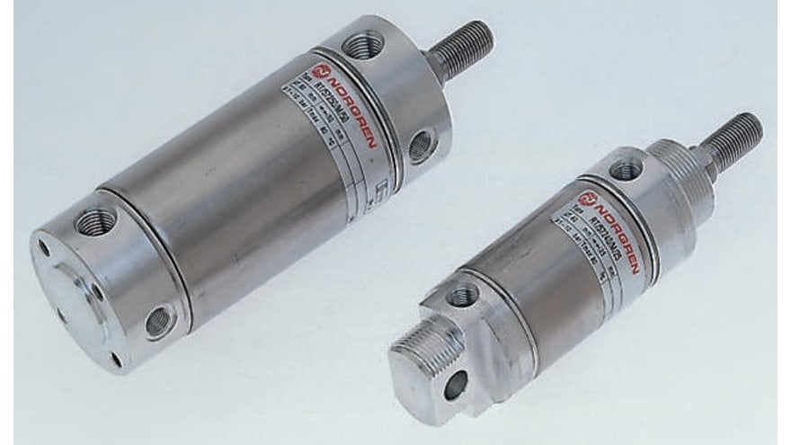 Norgren Pneumatic Piston Rod Cylinder - 57240, 40mm Bore, 25mm Stroke, RT/57210/M/25 Series, Double Acting – Model: RT/57240/M/25