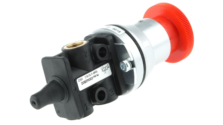 Norgren Emergency Stop 3/2 Pneumatic Manual Control Valve Super X Series, G 1/8, 1/8in – Model: SLV/11883/1