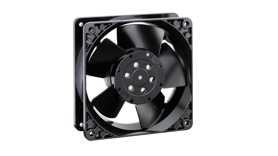 ebm-papst 4000 Z Series Axial Fan, 230 V ac, AC Operation, 160m³/h, 19W, 83mA Max, IP20, 119 x 119 x 38mm – Model: 4650Z-876