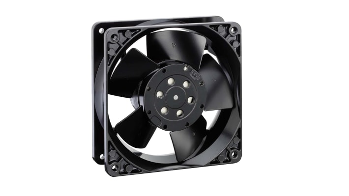 ebm-papst 4000 Z Series Axial Fan, 115 V ac, AC Operation, 180m³/h, 19W, 157mA Max, IP20, 119 x 119 x 38mm – Model: 4600Z-881