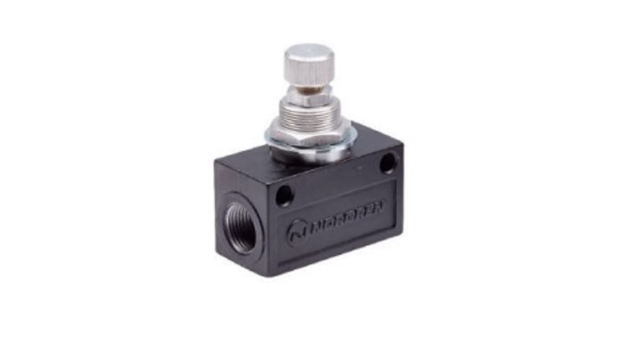 Norgren T1000 Series Threaded Flow Regulator, G 1/8 Female Inlet Port x G 1/8 Female Outlet Port – Model: T1000C1800