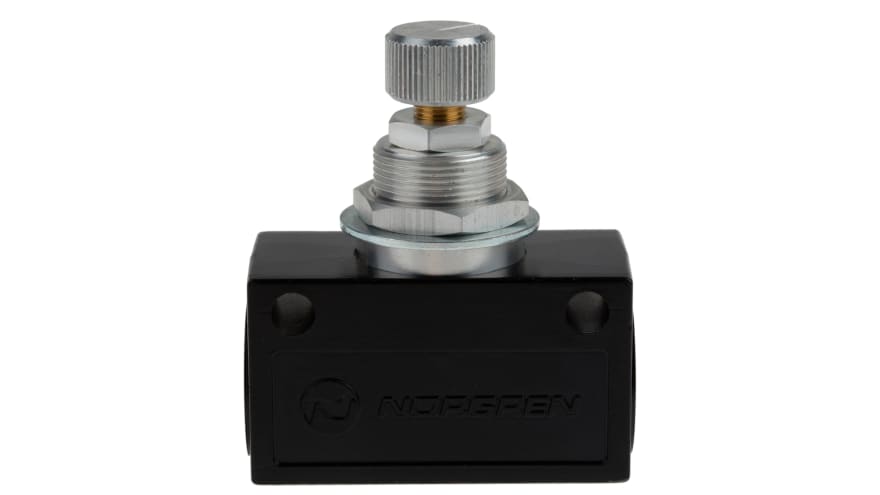 Norgren T1000 Series Threaded Flow Regulator, G 3/8 Female Inlet Port x G 3/8 Female Outlet Port – Model: T1000C3800