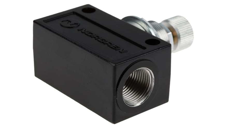 Norgren T1000 Series Threaded Flow Regulator, G 3/8 Female Inlet Port x G 3/8 Female Outlet Port – Model: T1000C3800