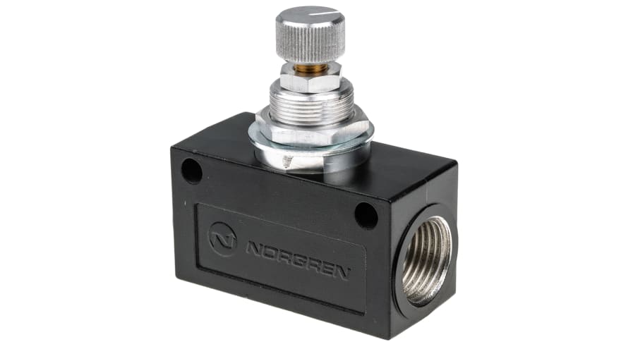 Norgren T1000 Series Threaded Flow Regulator, G 1/2 Female Inlet Port x G 1/2 Female Outlet Port – Model: T1000C4800