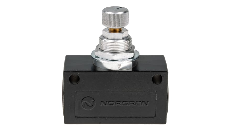 Norgren T1000 Series Threaded Flow Regulator, G 1/2 Female Inlet Port x G 1/2 Female Outlet Port – Model: T1000C4800