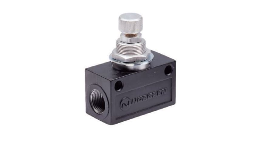 Norgren T1000 Series Threaded Flow Regulator, G 1/2 Female Inlet Port x G 1/2 Female Outlet Port – Model: T1000C4800