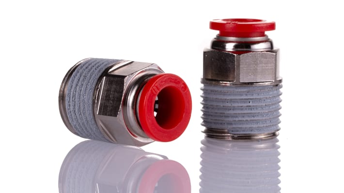 IMI Norgren, Push In 10 mm to R 1/2, Threaded-to-Tube Connection Style – Model: C01251048