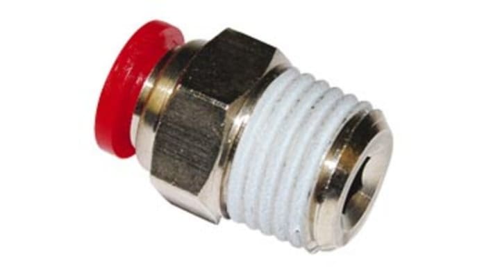 IMI Norgren Pneufit C Series Push-in Fitting, Push In 12 mm to R 3/8, Threaded-to-Tube Connection Style – Model: C01251238