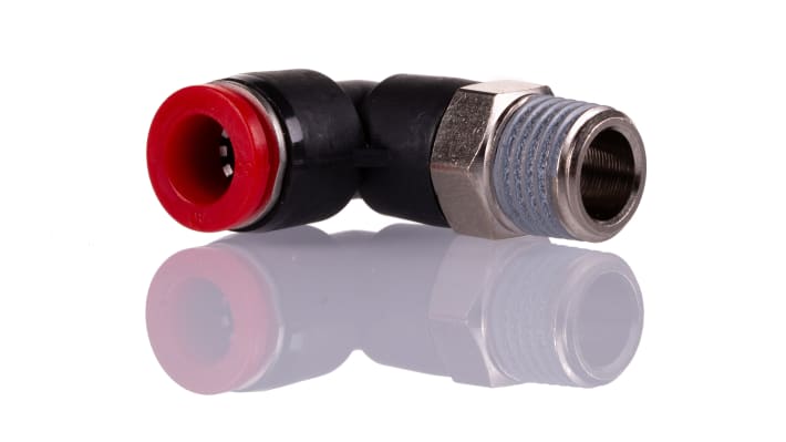 IMI Norgren, R 1/4 to Push In 8 mm, Threaded-to-Tube Connection Style – Model: C01470828