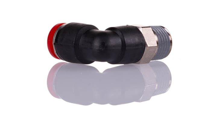IMI Norgren, R 1/4 to Push In 8 mm, Threaded-to-Tube Connection Style – Model: C01470828