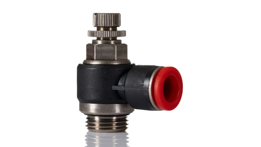 IMI Norgren Pneufit C Series Threaded In-line Regulator, G 1/2 Inlet Port, Push In 12mm Tube Inlet Port x Push In 12mm – Model: C0K511248