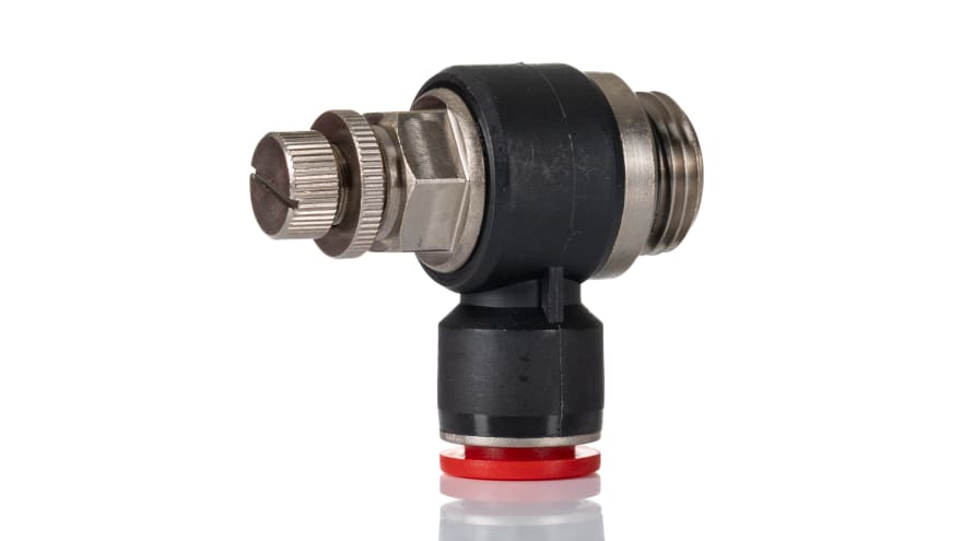 IMI Norgren Pneufit C Series Threaded In-line Regulator, G 1/2 Inlet Port, Push In 12mm Tube Inlet Port x Push In 12mm – Model: C0K511248