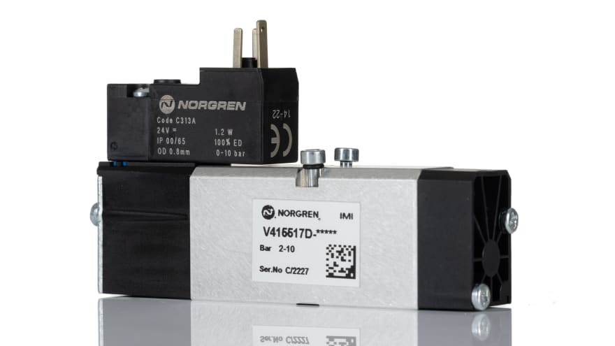 IMI Norgren 5/2 Solenoid Pilot Valve - Solenoid/Spring V41 Series – Model: V415517D-C313A
