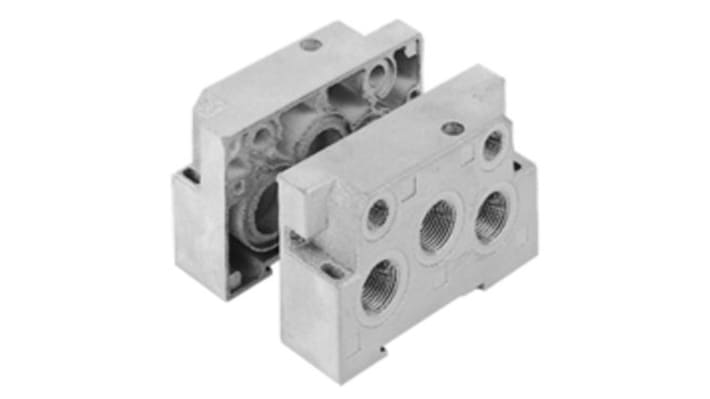 IMI Norgren V7 series 1 station G 1/4 Manifold End Base – Model: V70424-B5C