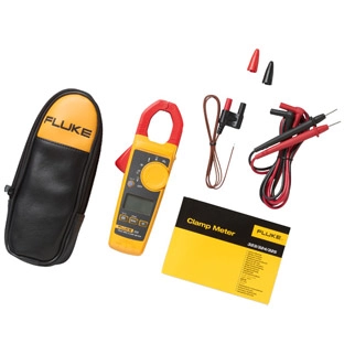 FLUKE 325/APAC True RMS Clamp Meter, AC/DC Current 400A, AC/DC Voltage 600V, Temperature, Capacitance and Frequency Measurement, Max Wire Di