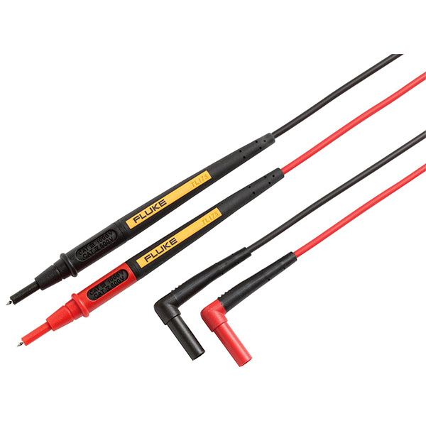 FLUKE TL175 Twistguard Test Lead, 2mm Probe, Double insulated silicone leads, Conforms to EN61010-031