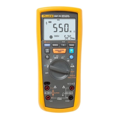 FLUKE 1587/I400 FC 2-In-1 Insulation Digital Multimeter with Current Clamp, Insulation Test Range 0.01MΩ to 2GΩ Insulation Test Voltage 50V/
