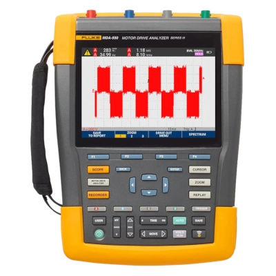 FLUKE MDA-550-III Motor Drive Analyzer, 4 Channels 500MHz Scope Inputs(BNC), Extension of The ScopeMeter Test Tool with Function for Inverte