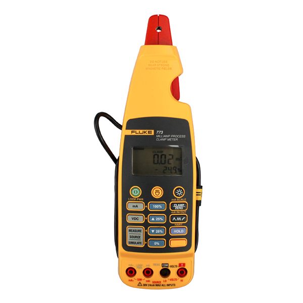 FLUKE 773 Milliamp Process Clamp Meters, Measure 4 to 20mA Signals without Breaking The loop. Source 4 to 20mA Signals for Testing Control I