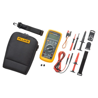 FLUKE 87V-MAX/E2 KIT True-RMS Digital Multimeter,Industrial Electrician Combo Kit, IP67, AC/DC 1000V/10A, Low Pass Filter Mode, Built-In Tem