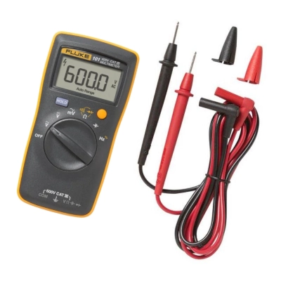 FLUKE 101 ESP Digital Multimeter, AC/DC Voltage 600V, AC Millivolts 600mV, Reliable Measurements for Residential/Commercial Electricians