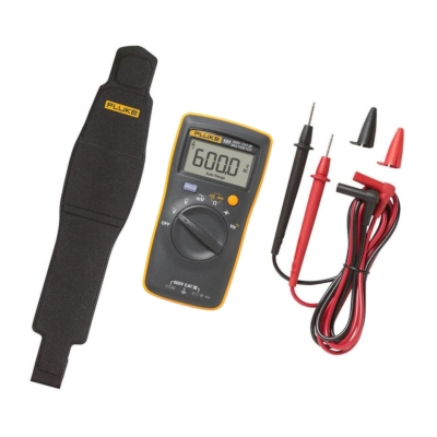 FLUKE 101 KIT ESP Digital Multimeter, AC/DC Voltage 600V and AC 600mV, Reliable Measurements for Residential/ Commercial Electricians, Inclu