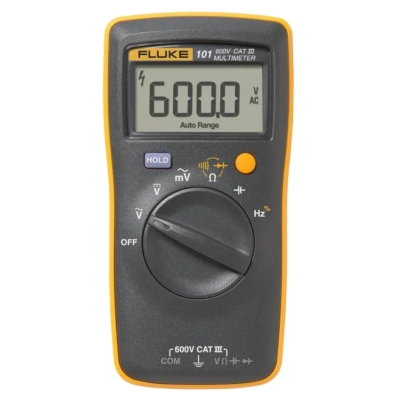 FLUKE 101 KIT ESP Digital Multimeter, AC/DC Voltage 600V and AC 600mV, Reliable Measurements for Residential/ Commercial Electricians, Inclu