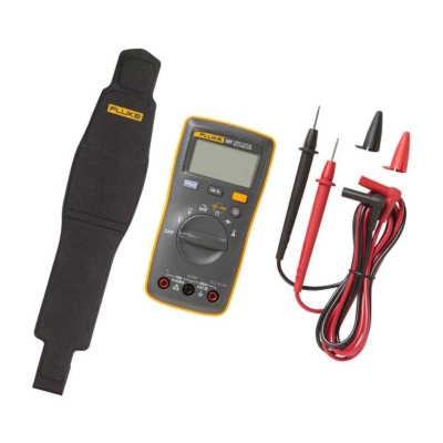 FLUKE 107 ESP Palm-Sized CAT III Digital Multimeter, AC/DC Voltage 600V, AC Millivolts 600mV, AC/DC Current 10A, Backlit Display