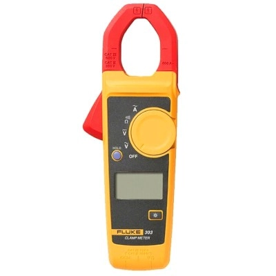 FLUKE 303/APAC Clamp Meter, AC Current 600A, AC/DC Voltage 600V, Jaw Opening 30mm, Backlight Display