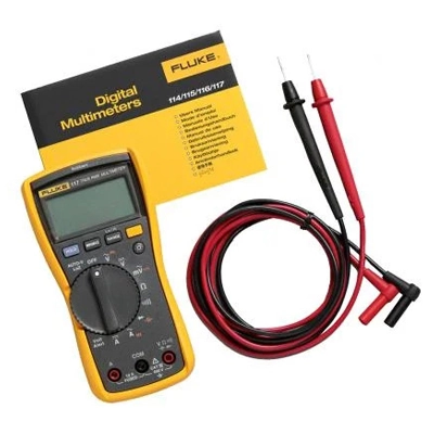 FLUKE 117/APAC True-RMS Multimeter, Built-In Non-Contact Sensing of AC Voltage (VoltAlert), AC/DC Voltage 600V and 600mV, AC/DC Current 10A 