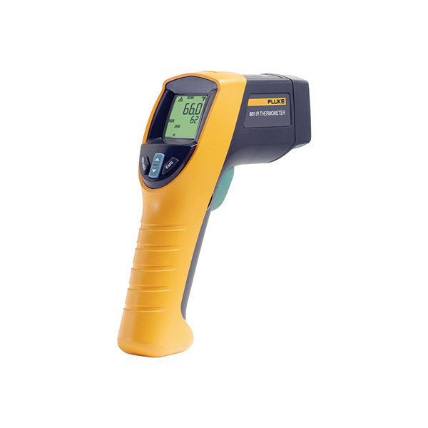 FLUKE 561 Infrared Thermometer with K-Type Thermocouple Capability, Temperature Range -40°C to 550°C, Distance to Spot Size 12:1, Backlit Di