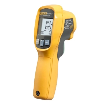 FLUKE FLK-62 MAX/SNG IR Thermometer, Ingress Protection Rating IP54, Temperature Measurement Range -30°C to 500°C, Accuracy ±1.5°C, Distance