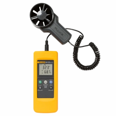 FLUKE 925 ESP Vane Anemometer, Measures Wind Speed (Feet per Minute, Meters per Second) / Air Flow (CMS,CFM) / Wind Temperature (°C,°F)