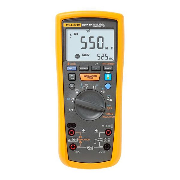 FLUKE 1587 FC 2-In-1 Insulation Digital Multimeter, Insulation Test 0.01MΩ to 2GΩ, Insulation Test Voltage 50V/100V/250V/500V/1000V