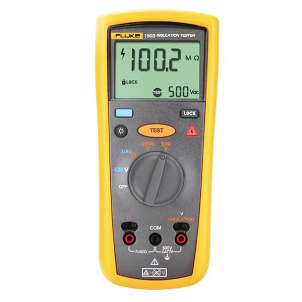 FLUKE 1503 Insulation Resistance Tester, Insulation Tests from 0.01MΩ to 2000MΩ, Insulation Test Voltages 500V/1000V