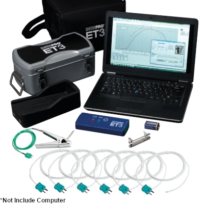 FLUKE ETP-313-153 EasyTrack3 Temperature Profiling System, Including 6Ch Data Logger-ET6063, Thermal Barrier-TB0263, Thermocouples-PA0182, C