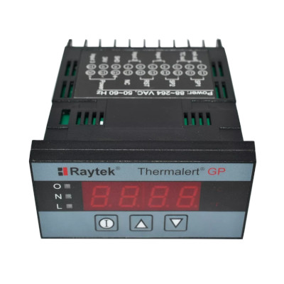 FLUKE RAYGPCM GPC Temperature Monitor, 1/8 DIN Panel Meter for Industrial Applications, 4-Digit LED Display, Outputs 4-20mA or Thermocouple,