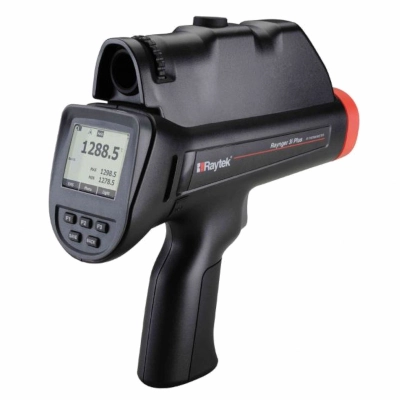 FLUKE RAYR3IPLUSNBT2MSCL Handheld Infrared Thermometer, Temperature Range 400°C to 2000°C, Optical Resolution (D:S) 250:1, Dual Laser and Re