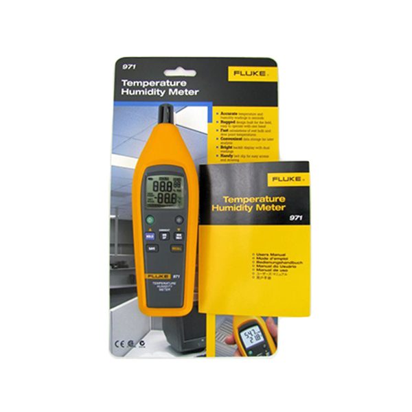 FLUKE 971 Temperature Humidity Meter, Temperature Range -20°C to 60°C, Relative Humidity Range 5% to 95%RH