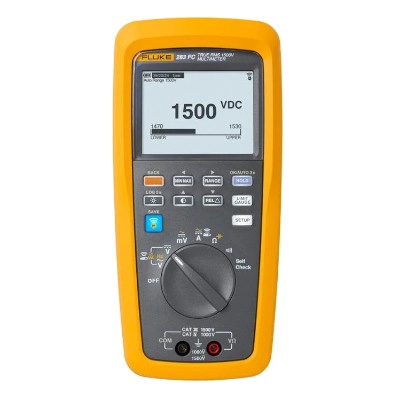 FLUKE 283FC/APAC True-RMS Wireless Digital Multimeter, DC 1500V, AC 1000V, User-Defined Limit Gauge, Log Data to Internal Memory, Multimeter